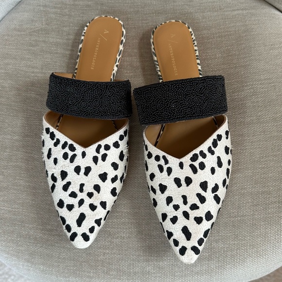 Anthropologie Paz Beaded Backless Mules EUC - Picture 6 of 12